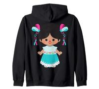 Lele Doll, Marìa Doll, Adelitas. 100% Mexican Handmade Otomi Felpa con Cappuccio