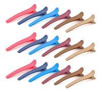 LELE LIFE 18 fermagli per capelli a coccodrillo per acconciature, antiscivolo, opachi, per donne, salone di trucco, parrucchieri (6 colori B)