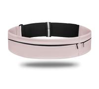 LELE LIFE Cintura da corsa con 2 tasche, ultra leggera e resistente al sudore, per uomo e donna, regolabile, cintura per soldi e telefono, per corridori, fitness, esercizi di allenamento, Rosa, L 70