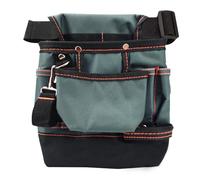 LELE LIFE Cintura porta attrezzi da elettricista, 7 tasche, borsa per attrezzi da lavoro rinforzata da uomo con clip per cintura, cintura regolabile per falegnami, edilizia e giardinaggio (nero)