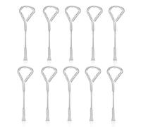 LELE LIFE Confezione da 10 apriscatole per vernice, in acciaio robusto, apriscatole a chiave per chiesa, apribottiglie con coperchio in metallo