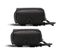 LELE LIFE Confezione da 2 dispenser per sacchetti per escrementi di cani, dispenser per sacchetti per escrementi di cani, dispenser per sacchetti per cani e cani, nero