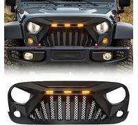 LeLEEEE per Jeep Wrangler JK 2007-2009 2010 2011 2012 2013 2014 2015 2016 2017 Auto Anteriori Paraurti Griglie Radiatori,Anteriore Griglia della Mascherine