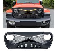 LeLEEEE per Jeep Wrangler JK 2007-2018 Auto Anteriori Paraurti Griglie Radiatori,Anteriore Griglia della Mascherine