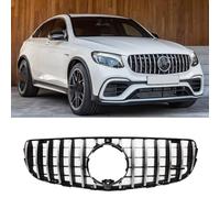 LeLEEEE per Mercedes Benz GLC W253 X253 C253 2016 2017 2018 2019 GT AMG Auto Anteriori Paraurti Griglie Radiatori,Anteriore Griglia della Mascherine,B-Silver