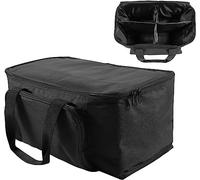 LeLeght LED Par DJ Light Bag con 4 quadrati e doppia cerniera per 4 pz LED Par, 40 x 22 x 18 cm, impermeabile, in PVC, con fondo antiscivolo