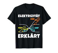 L'elettricità Spiega Volt Ampere Ohm Fisica Divertimento Maglietta