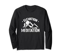 L'elevazione è la mia Meditazione Trail Running Maglia a Manica