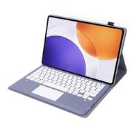 leleyo Custodia con tastiera per Xiaomi Pad 7S Pro 12,5 pollici, con tastiera touchpad, magnetica, rimovibile, wireless, QWERTY, viola