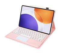 leleyo Custodia con tastiera per Xiaomi Pad 7S Pro 12,5 pollici Smart Cover con tastiera touchpad magnetica rimovibile wireless QWERTY, rosa