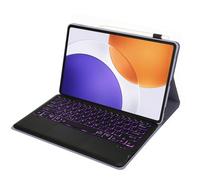 leleyo Custodia con tastiera per Xiaomi Pad 7S Pro da 12,5 pollici Smart Cover con tastiera touchpad retroilluminata magnetica rimovibile wireless QWERTY, viola