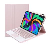 leleyo Custodia tastiera per Lenovo Tab M11 Smart Cover con tastiera touchpad magnetica rimovibile wireless Bluetooth QWERTY, rosa