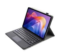 leleyo Custodia Tastiera per Xiaomi Redmi Pad 2 11 Pollici Smart Cover con Tastiera Touchpad Magnetica Rimovibile Senza Fili Bluetooth QWERTY, Nero