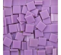 Leliafleury 100 tessere di mosaico viola 1 cm x 1 cm in resina quadrata mosaico piastrelle mosaici pezzi per fai da te artigianato decorazione della casa