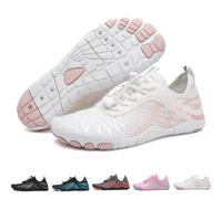 LELISKA Scarpe con messa a terra, scarpe a piedi nudi da donna, scarpe da terra con rame, Skin Pro con rame, scarpe a piedi nudi con messa a terra per donne e uomini (bianco, 42)