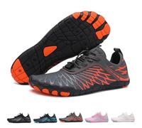 LELISKA Scarpe con messa a terra, scarpe a piedi nudi da donna, scarpe da terra con rame, Skin Pro con rame, scarpe a piedi nudi con messa a terra per donne e uomini (arancione, US 13)