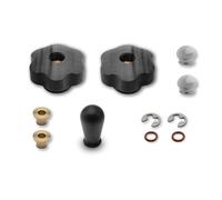 Lelit Marax Upgrade Kit - Per Macchine da Caffè Mara & MaraX - Manopole di Vapore & Leva - PLA2202 Legno di Noce Nero