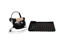 Lelit PS355 ferro da stiro Ferro da stiro a secco e a vapore Nero, Acciaio inossidabile 800 W