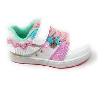 Lelli Kelly Frangetta Mix con luci scarpa LKAL8061 bianco con ciondolo e gadget