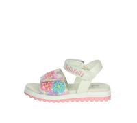Lelli Kelly Sandali Eloise per Bambina,Suola ergonomica in Gomma,Decorazioni Floreali,soletta in pelle e gadget (Bianco, Sistema Taglie Calzature EU, Adolescente, Numero, Media, 31)