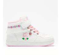 Lelli Kelly Sneaker Alta Bambina Frangetta Mix, C/Accessorio Cuore - AA01 (Bianc