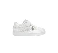 Lelli Kelly Sneaker Bambina, Rosa e Bianco, Pizzo Sangallo, Chiusura a Strappo. Numerazione dal 26 al 33 Gadget in Regalo (Bianco, Sistema Taglie Calzature EU, Bimbo (0-5 Anni), Numero, Media, 33)