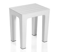 Lello lo sgabello multiuso ad alta resistenza bianco effetto legno