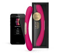 LELO BOOMERANG Vibratore a Doppia Estremità per Coppie con App Bluetooth e 10 Modalità di Piacere, Vibratore Doppia Penetrazione, Cerise