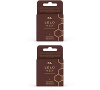 Lelo HEX Preservativi Respect XL confezione da 3 2x3 pz Preservativi
