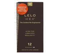 LELO HEX Respect XL Preservativi Grandi Extra Rinforzati Profilattici Sottili e