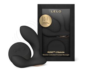 LELO HUGO 2 Massaggiatore Prostatico con App Bluetooth e 10 Modalità di Piacere, Plug Anale da Uomo (HUGO 2 REMOTE Black)