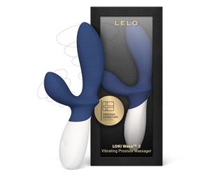 LELO LOKI Wave 2 Massaggiatore Prostatico Prostata Vibratore Uomo con 12 Impostazioni e Design Impermeabile, Sex Toys, Base Blu