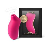LELO SONA Succhia Clitoride Per Donna Massaggiatore Sonico Impermeabile e Ricaricabile, Sex Toy, Vibratore per Donna, Stimolatore per Clitoride, Cerise