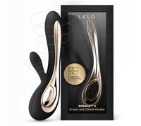 LELO SORAYA 2 Vibratore Rabbit per il Punto G e il Clitoride, Impermeabile e Wireless, Vibratore Donna con Stimolatore Clitorideo Femminile, Sex Toys per Donne, Vibratori Femminili, Black