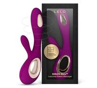 LELO SORAYA Wave Lussuoso Rabbit Vibrante per Donna, Vibratore per Donne con Esclusiva Tecnologia WaveMotion Vibratore a Spinta per un'Esperienza Corporea Totale Vibratore Rabbit per Donna, Deep Rose