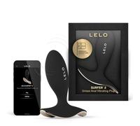 LELO SURFER 2 Plug-anale Dilatatore Donna Vibrante con 6 Modalità di Piacere, Plug-anale Dilatatore Uomo, Plug Anale Silicone, Anal Plug, Vibratore Anale, Giochi Sessuali per Uomo, Black