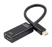 Leloco Adattatore Mini DisplayPort a HDMI, convertitore da Mini DP a HDMI, per Thunderbolt 2, MacBook Pro, MacBook Air, iMac, Surface Pro, Surface Pro, nero