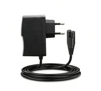 Leloco Caricabatterie da 1,5 m adatto per stuzzicadenti Waterpik Jaguar, alimentatore di rete UE con connettore a 2 pin, adattatore di ricarica di ricambio per idropulsore Waterpik, nero