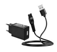 Leloco Caricatore da 5 V per rasoio Philips, alimentatore di ricambio compatibile con modelli Philips OneBlade Multigroom, adattatore di ricarica USB da 5 V per QP2520/30, QP2530/51, QP2620/20, MG3710