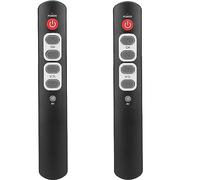 Lelukee Telecomando per Apprendimento a 6 Tasti Grandi, Universale, Programmabile, per Anziani e Anziani, per TV, STB, DVD, HiFi, Dispositivi IR (Confezione da 2)