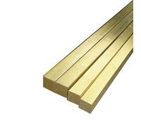 Leluo 4 pezzi di barra solida sottile in ottone quadrato H59 1 mm 1,5 mm 2 mm 2,5 mm 3 mm 4 mm 4,5 mm 5 mm 6 mm 14 mm 15 mm lunghezza 500 mm Tendenza(3x3x500mm)