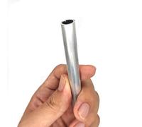 Leluo Lunghezza 100mm Tubo tondo in alluminio Tubo Palo for impalcature Canale in alluminio Tubo metallico Sezione scatolare Acciaio 26mm 30mm 32mm Edifici(32x2mm)