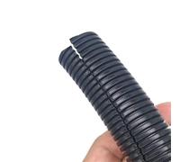 Leluo Tubo corrugato in PP, isolamento, cablaggio, guaina protettiva, tubo flessibile filettato in plastica nera Flessibilità(OD10mm x 100meter)