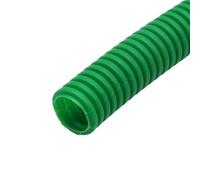 Leluo Tubo corrugato isolato in PP da 5 metri, tubo flessibile filettato da 11,6 mm a 34,5 mm, manicotto protettivo in plastica for tubi corrugati Flessibilità(Green,AD 13 x ID 10mm)