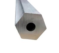 Leluo Tubo esagonale in alluminio 6063 Tubo esagonale fai da te Modello Scienza dei materiali lunghezza 24 cm 49 cm Edifici(49cm x S 14 x D 6mm)