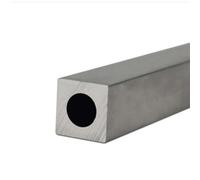 Leluo Tubo quadrato in alluminio 6061, materiale fai da te con esterno quadrato e interno rotondo for un'applicazione versatile Edifici(25mmx25mm D8.8mm)