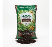 Lemag Geoplus Terriccio Universale 50 Litri - Terra per Piante Orto Giardino e Vasi - Substrato Ricco di Sostanza Organica - per Fioriere Ortaggi e Piante da Interno ed Esterno | Made in Italy
