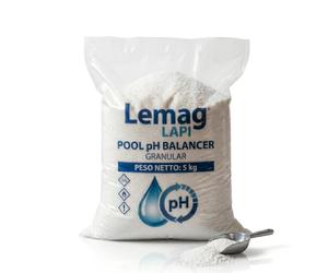 Lemag LAPI Regolatore pH Meno Piscina 5 kg - Correttore Granulare per Abbassare il pH dell'Acqua - pH Minus Riduttore a Scioglimento Veloce - Trattamento Acqua Piscina | Made in Italy