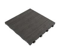 Lemag Piastrelle a Incastro per Esterni Effetto Legno 40x40 cm - 12 Pezzi, 1,92 mq - Pavimento Modulare in Polipropilene per Balconi e Terrazzi - Si Posa Senza Colla e si Rimuove
