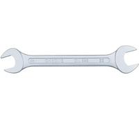 Lemag srl Chiave Combinata Dritta Professionale in Acciaio Cromato Satinato - Doppia Testa Fissa e a Stella - Varie Misure da 15 a 25 mm - Alta Resistenza e Precisione (28/25)